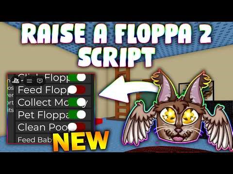 *NEW* raise a floppa 2 Script (PASTEBIN 2026) (CLICK FLOPPA ,FEED FLOPPA , CLEAN POP )