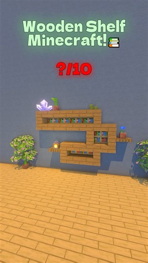 Your Walls Look Empty Without This📚 #minecraftbuilding