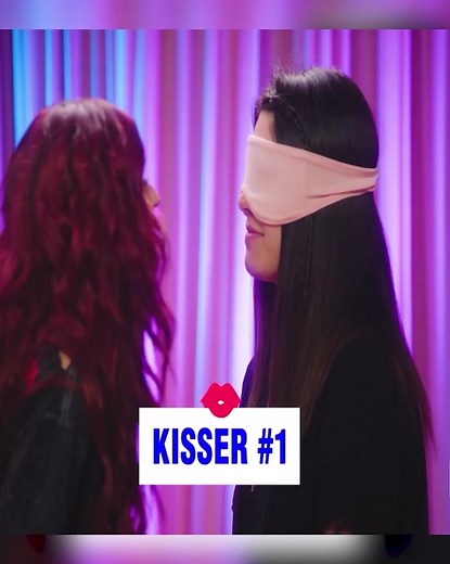 Girlfriends Take the Kissing Challenge #kiss #blindkisschallange #blindkiss #liplocked #foryou #fypシ #kissing