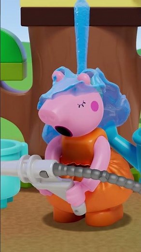 Splash Battle! #Shorts #PeppaPig #LEGODUPLO