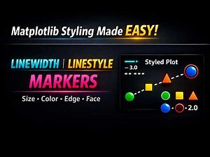 Python Data Science#18 - How to use LineStyle,LineWidth,Marker-size,color width in Matplotlib Graphs