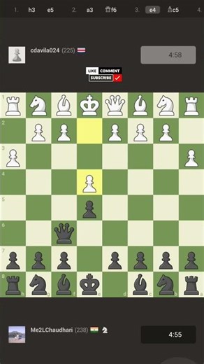 Scholar's Mate, 4 steps and checkmate