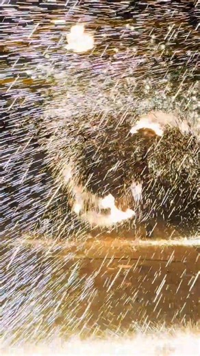 194K views · 7K reactions | When the graceful Iron Flower fan meets the Iron Fire performance, it's like a cascade of stars pouring down from the sky ✨ #IronFire #ChineseIntangibleHeritage | Embassy of The People's Republic of China in the United States | Facebook