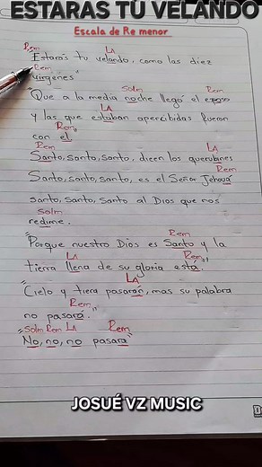 Coros tradicionales con sus acordes Básicos de piano y guitarra en el tono de Re menor #acordes #piano #adoracioncristiana #fblifestyle | JOSUÉ VZ MUSIC