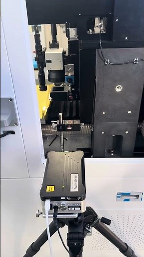 Marble platform linear motor, laser interferometer debugging...#machine #linear motor#renishaw