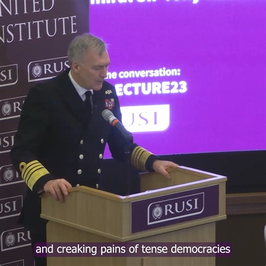 Yesterday, Admiral Sir Tony Radakin delivered RUSI’s Annual Chief of the Defence Staff Lecture, which outlined the myriad defence and security challenges facing the UK and NATO. Sign up to RUSI membership now to watch the full address on our website: https://bit.ly/470bWaH | RUSI - Royal United Services Institute for Defence and Security Studies