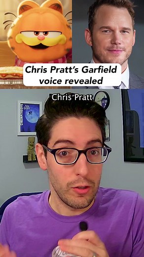 Chris Pratt's Garfield voice is here. When did Pratt becomet he everyvoice? #chrispratt #garfield #voiceacting #trailer #movietok #filmtok