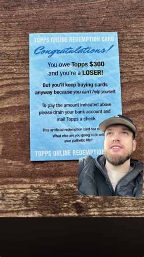 #greenscreen the pack look lately feels like this will be the only redemption card that I’ll actually ever end up getting #toppscards #baseballcards #packopening #meme