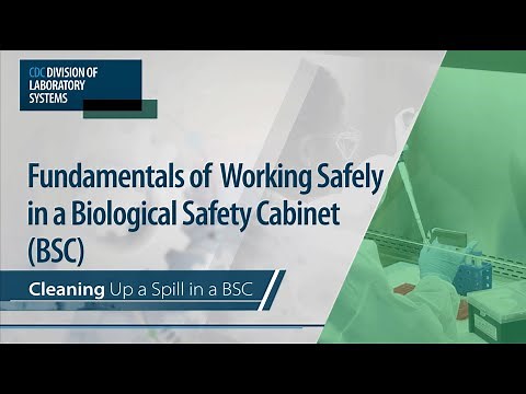 Fundamentals of Working Safely in a Biological Safety Cabinet (BSC): Cleaning Up a Spill in a BSC