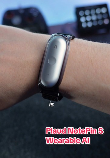 This is the Plaud NotePin S! The World's Most Wearable AI Note Taker from @Plaud Global 📝⌚️ Use code: 6MONTHS for 10% off your purchase! #plaud #notetaker #techtok #aigadget #wavys