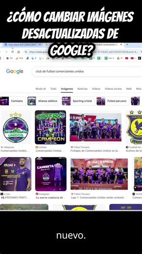 Cambiar imágenes desactualizadas de Google enviando comentarios