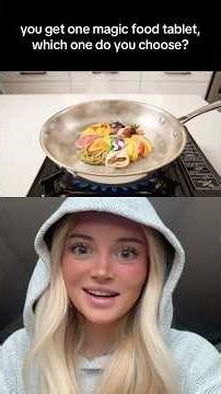 You get ONE magic food tablet, which one do you choose?! #food #xyzbca #viral creator: aiasmr1926