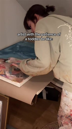 Artist's Humor: The Patience of a Toddler