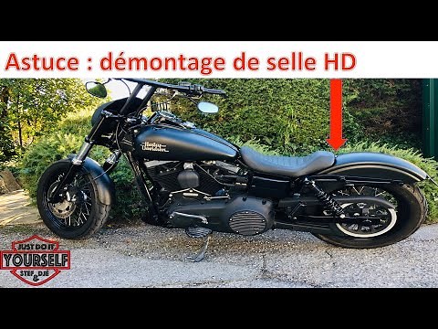 Harley Davidson Assembly and disassembly of the seat attachment