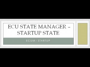 AUTOSAR ECU State Manager startup