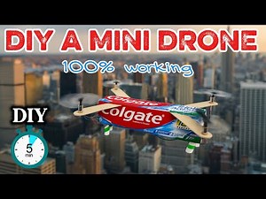 DIY a Mini DRONE From a TOOTHPASTE BOX in 5 Minutes 😱🔥 Tiny Build, BIG Power!