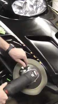 How to Buff Irregular Contours w/o Burning Through #shorts #snowmobile #autobodypaint