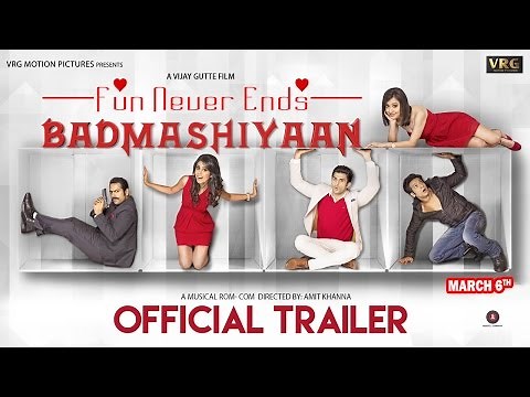 "Badmashiyaan" Movie Official Trailer I Sharib Hashmi, Sidhant, Suzanna Mukherjee, Karan, Gunjan .