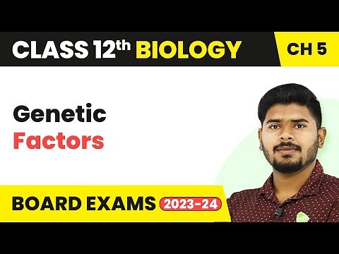 Genetic Factors - Principles of Inheritance and Variation | Class 12 Biology (2022-23)