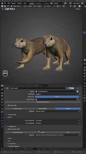 Fast Way to Transfer Vertex Colors in Blender! ⚡