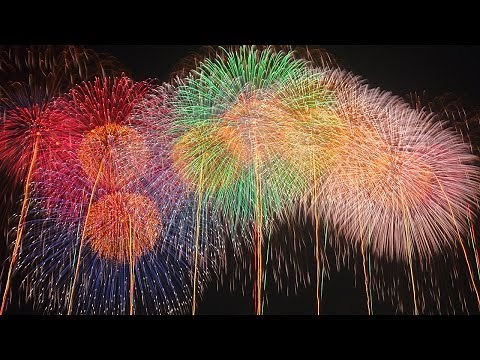 【4K】2015 World Aerial Fireworks Shell こうのす花火大会 世界一 魂のラストスターマイン「鳳凰乱舞」 ギネス四尺玉、三尺玉、尺玉300連発