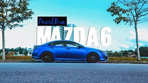 𝗠𝗔𝗭𝗗𝗔 𝟲 𝗪𝗥𝗔𝗣𝗣𝗘𝗗 𝗜𝗡 𝗣𝗘𝗔𝗥𝗟 𝗕𝗟𝗨𝗘 This Mazda 6 is more than an ordinary mid-size family sedan, offering style, a fun-to-drive nature, and value. It has a chiseled body and attractive cabin which is a quality you'd expect from much pricier cars. It also comes with a fantastic chassis that delivers the kind of driving experience you'd normally expect only from an expensive sports sedan. Those traits create an extraordinary blend of upscale ambience and unsurpassed dynamics. Thi