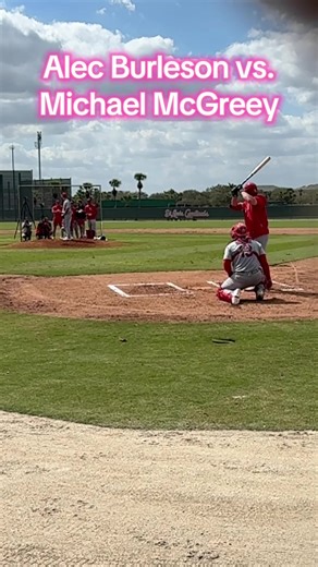 Alec Burleson Hits an Impressive Double in Live BP
