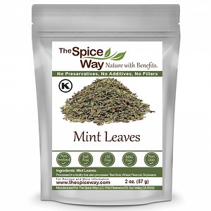 The Spice Way Mint Leaves – Middle Eastern Cuisine, Spice Blend, All Natural - 2 oz