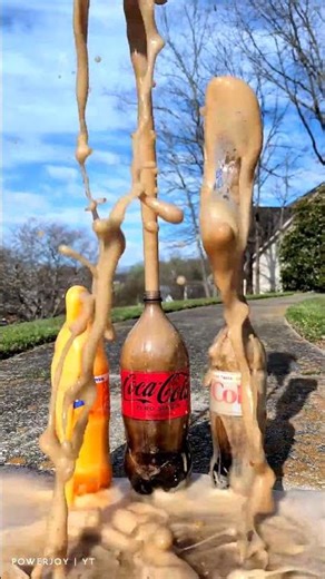 Popular Coke Sodas Vs Mentos 108 (SLOW MO) (Coke Sprite Fanta) #satisfying #experiment #asmr