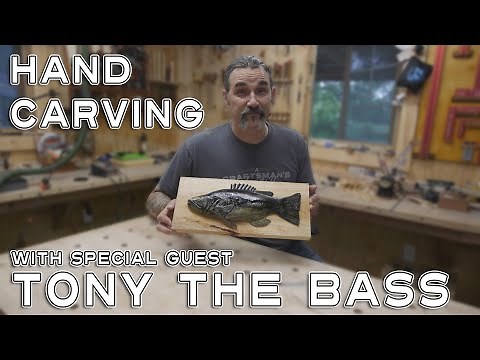 Hand Relief Carving a Largemouth Bass | Wood Carving | Woodcraft 101