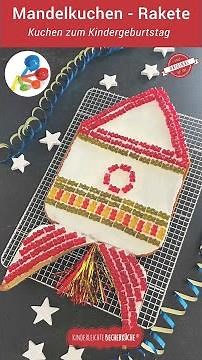 Kuchen mit Gummibären - Rezept für Raketenkuchen - einfacher Motivkuchen