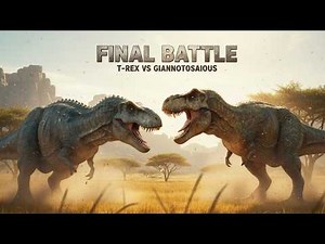 T‑Rex vs Giganotosaurus – Final Battle in Jurassic World Dominion (Epic Scene)