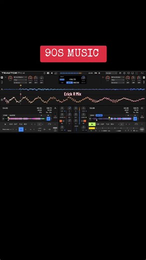 Mix Traktor Pro,, 90s music Eurodance techno 90s