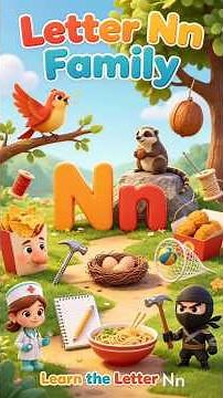 Learn the Letter Nn | Alphabet N Words for Kids | Preschool Learning Video