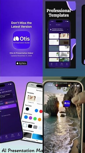 Why waste time creating slide decks for startup pitches when Otis can do that for you #powerpoint