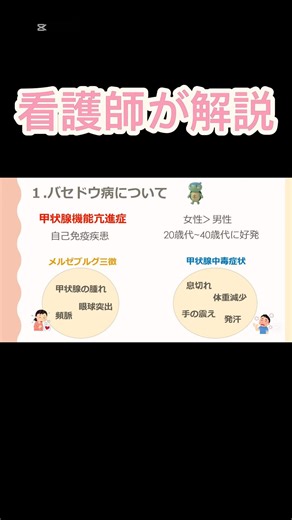 バセドウ病と橋本病について看護師が解説！！#かなざわ内科 #甲状腺 #バセドウ病 #橋本病 #shortvideo #shorts #short
