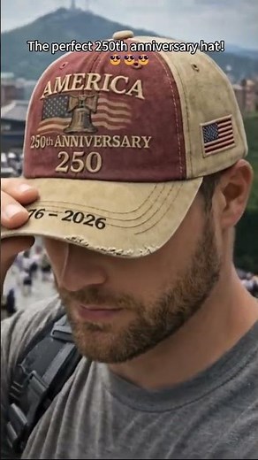 US 250th Anniversary Embroidered Baseball Cap