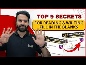 Top 9 Secrets to Score 90/90 in PTE Reading and Writing fill in the Blanks | Vision Language Experts