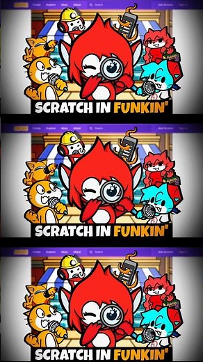 Friday Night Funkin' Scratch in Funkin' (Every Night Creation) Demo #shorts #scratch