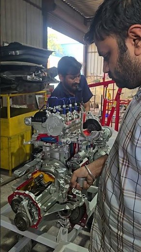 Cut Section model of CRDI diesel engine with gear box