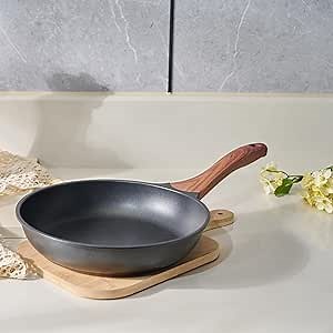 9.5inch Nonstick Granite Frying Pan Skillet, Non Stick Omelette Fry Pans, Omelet Egg Pan, Stone Cookware Chef's Pan, Induction Compatible, PFOA Free