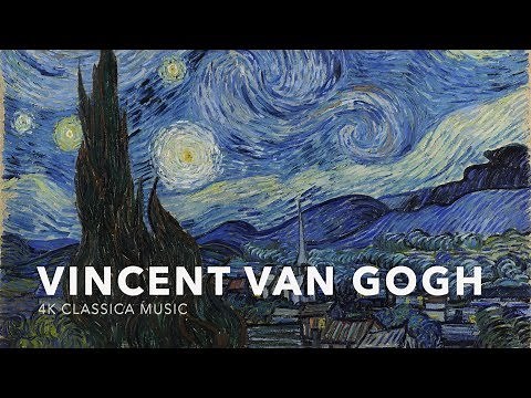1080p60fps Art Classical Music_V1_UHD Vincent Van Gogh Paintings 16:9 Size Classcal Piano Music