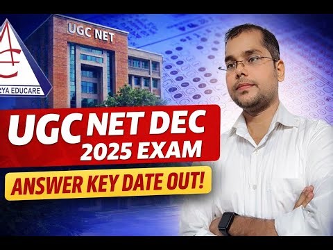 UGC NET December 2025 Answer Key has been released by NTA! 🔥