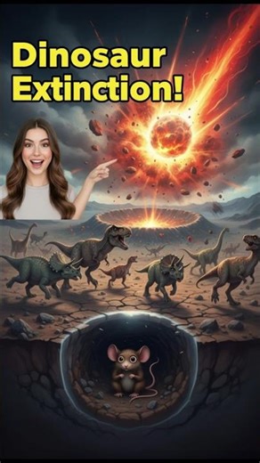 Meteor That Ended Dinosaurs! ☄️ | Real Story Explained #dinosaurs #meteor #realstory