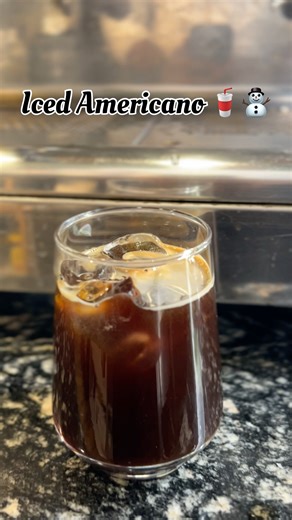 Iced Americano Coffee Recipe | Quick & Easy ❄️🥤😋 #shorts #youtubeshort #americano #coffee #yt