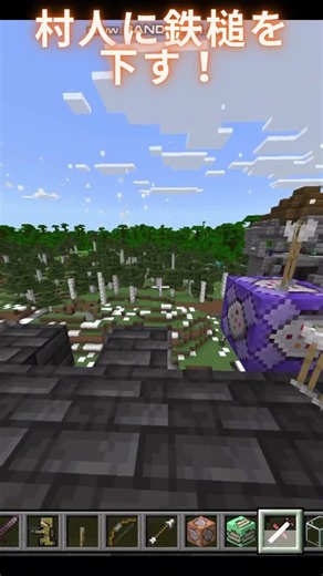 【Minecraft】村人に鉄槌を下す！