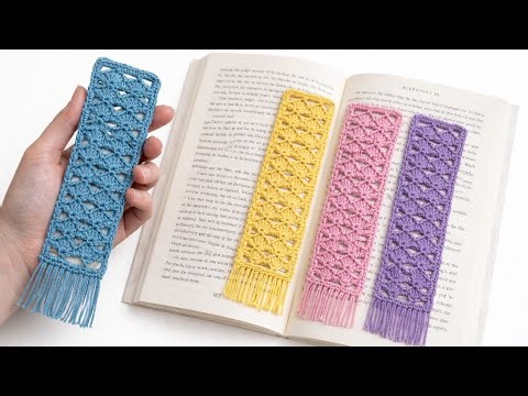 WOW💯✨ Crochet Bookmark Tutorial for Beginners💕Very Easy Crochet Bookmark Pattern 😍 step by step