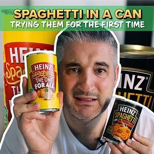 387K views · 4.1K reactions | I Try Heinz's Spaghetti In A Can For The First Time! | Vincenzo's Plate | Facebook