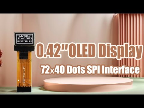Small 0.42 inch White 72x40 OLED Display Module,SSD1315,Serial SPI