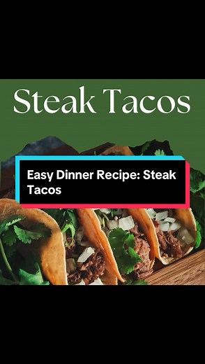 Easy Dinner Recipe: Steak Tacos with your choice of sauce! #creatorsearchinsights #tacos #steaktacos #easydinner #dinneridea #steak #tacotuesday Shaved Steak Street Tacos 1 lb shaved steak Olive oil 1/2 tsp seasonings below: Chili powder Garlic powder Dried Mexican Oregano Onion powder Cumin Paprika Salt and Pepper Corn tortillas 1 red onion, peeled and diced 1/3 cup fresh cilantro 1/3 to 1/2 cup queso fresco cheese, crumbled Taco Sauce 1/3 cup mayonnaise 1 tbsp sriracha sauce (personal preferen